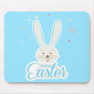Süßer Hase Frohe Ostern Eier Jagd Party Frühling Mousepad