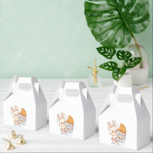 Süßer Hase isst taiwanesisches frittiertes Hähnche Geschenkschachtel