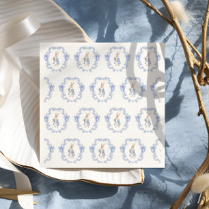 Süßer Hase Junge Baby Shower Serviette