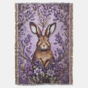 Süßer Hase mit Lavendel im Stil von William Morris Decke