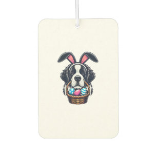 Süßer Hase Ohr St. Bernhard Hund Ostern Ei Besitze Autolufterfrischer