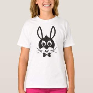 Süßer Hasengesicht-Junge Cartoon-Osterhase T-Shirt