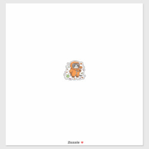 Süßer Hazmat-Katz Halloween-Süßigkeiten-Monster-Sp Aufkleber