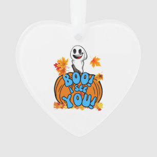 Süßer Herbst-Halloween-Geist Boo! Ich sehe dich! A Ornament