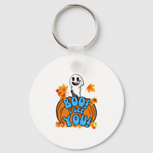 Süßer Herbst-Halloween-Geist Boo! Ich sehe dich! A Schlüsselanhänger