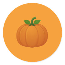 Süßer Herbst-Kürbis-Aufkleber