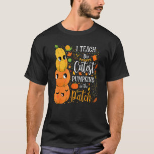 Süßer Herbst-Lehrer-Süßester Kürbis im Flecken-Leh T-Shirt