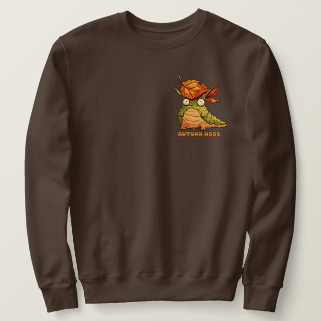 Süßer Herbst-Schnecke Herbst-Stimmung  Sweatshirt (Design vorne)