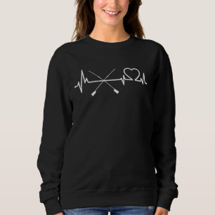 süßer Herzschlag Rudern für Ruderer Sweatshirt