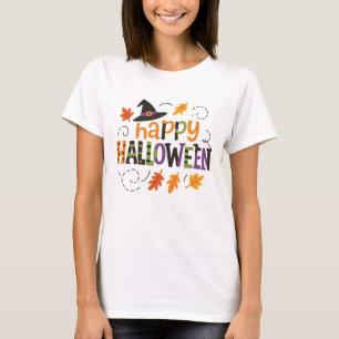 Süßer Hexenhut Frohe Halloween-Party T-Shirt