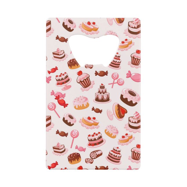 Süßer Hintergrund Geldbeutel Flaschenöffner (Vorderseite)