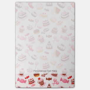 Süßer Hintergrund Post-it Klebezettel