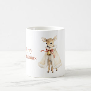 Süßer Hirsch Mantel Glocke Weihnachten Kaffeetasse