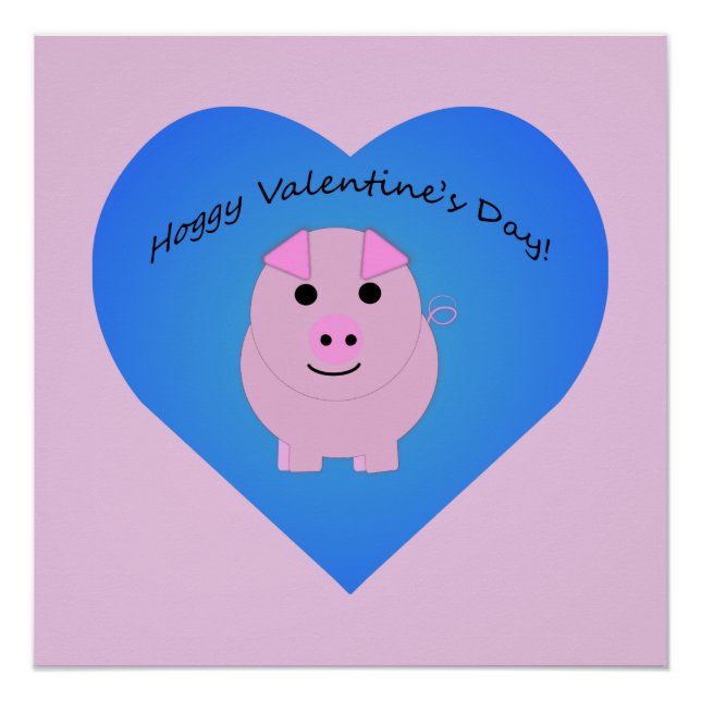 Süßer Hoggy Valentinstag Poster (Vorderseite)
