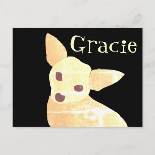 Süßer Hund Chihuahua Lustig Verspielt Postkarte