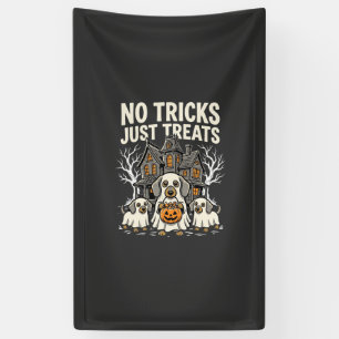 Süßer Hund Halloween Keine Tricks, nur Leckerlis_1 Banner