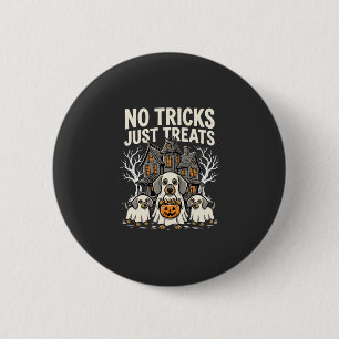 Süßer Hund Halloween Keine Tricks Nur Leckerlis_1 Button