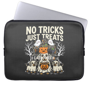 Süßer Hund Halloween Keine Tricks Nur Leckerlis_1 Laptopschutzhülle