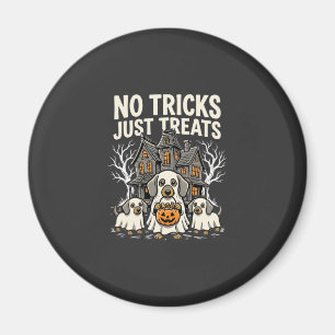 Süßer Hund Halloween Keine Tricks, nur Leckerlis_1 Magnet