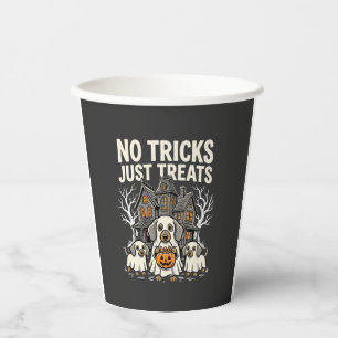 Süßer Hund Halloween Keine Tricks Nur Leckerlis_1 Pappbecher