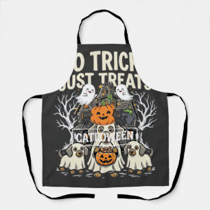 Süßer Hund Halloween Keine Tricks Nur Leckerlis_1 Schürze
