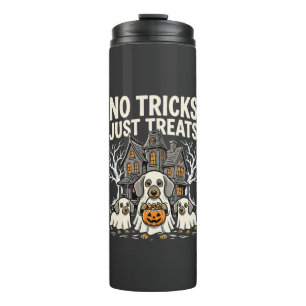 Süßer Hund Halloween Keine Tricks Nur Leckerlis_1 Thermosbecher