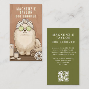 Süßer Hund Hundesalon Personalisierter Spa-Stil Visitenkarte