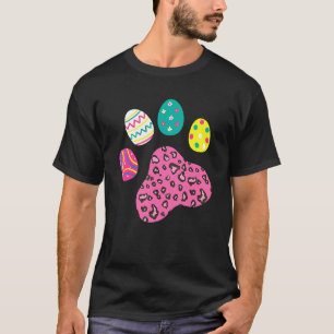 Süßer Hund Katze Pfote Leopard Druck Ostereier Hau T-Shirt