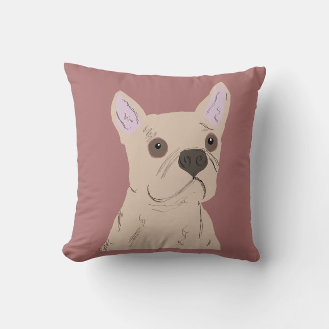 Süßer Hund Kissen (Vorderseite)