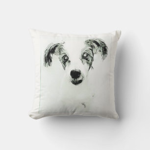 Süßer Hund mit großen Ohren Wurfkissen Kissen