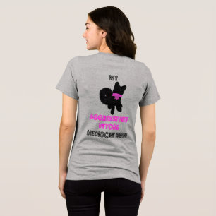Süßer Hund mit Haltung Tri-Blend Shirt