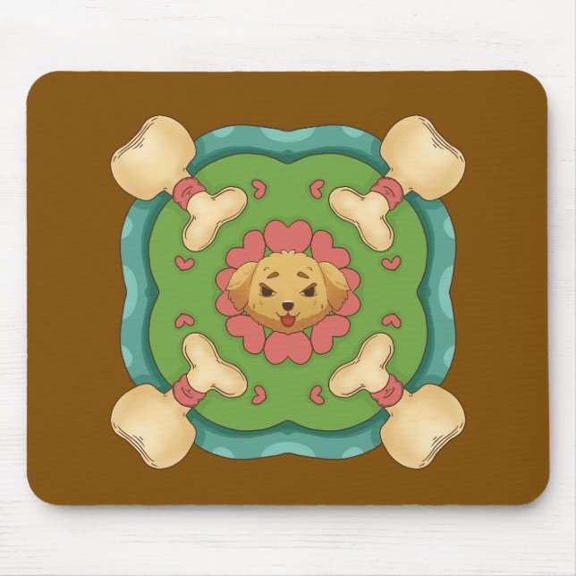 süßer Hund  Mousepad (Vorne)