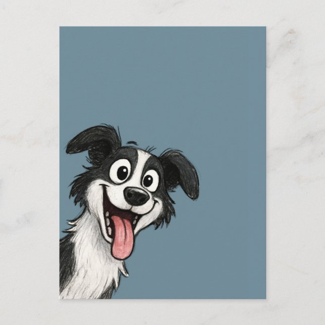 Süßer Hund  Postkarte (Vorderseite)