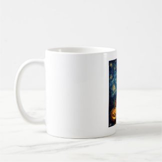 Süßer Hund Saint Bernard Halloween Jack O Lantern Kaffeetasse