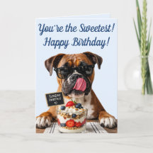 Süßer Hund & Süßigkeiten Geburtstag