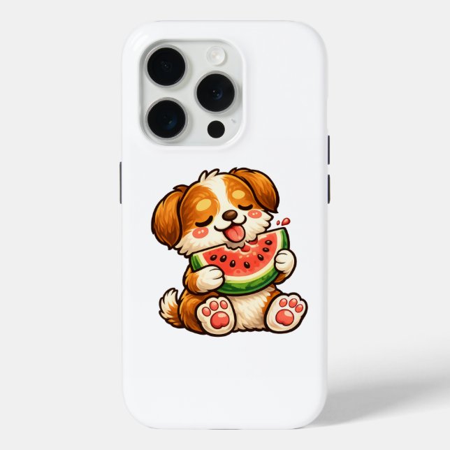 Süßer Hund Wassermelone Case-Mate iPhone Hülle (Rückseite)