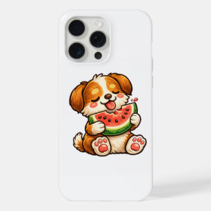 Süßer Hund Wassermelone iPhone 15 Pro Max Hülle