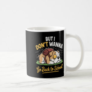 Süßer Hund will nicht zurück zur Schule Kaffeetasse