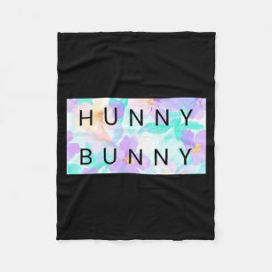 Süßer Hunny-Hasen-Kinder-Ostern t shirt_1 Fleecedecke