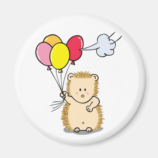 Süßer Igel Cartoon Magnet (Vorne)
