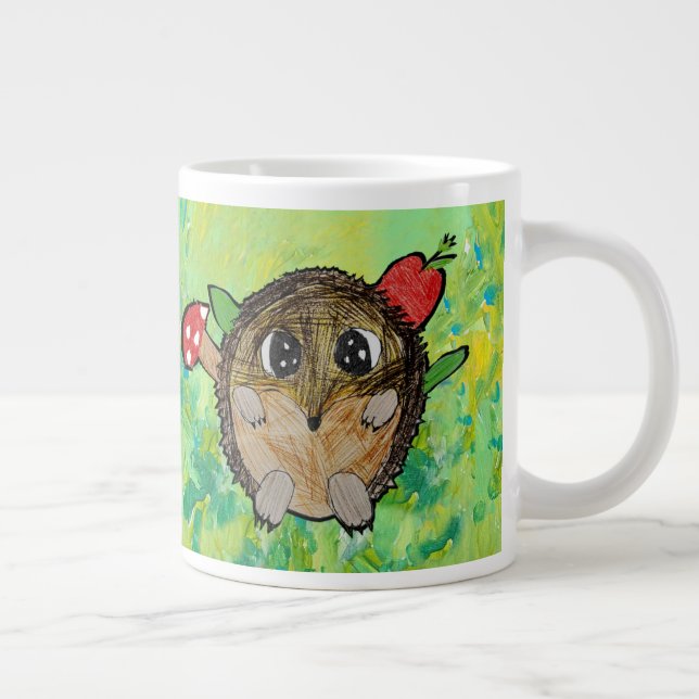 Süßer Igel Jumbo-Tasse (Rechts)