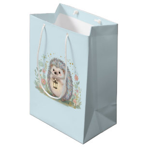 Süßer Igel mit Laterne Mittlere Geschenktüte