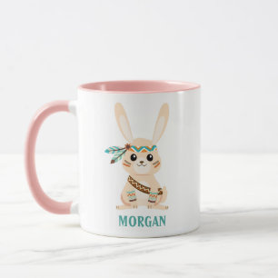 Süßer indischer Hase, Name personalisieren, Vs 2 Tasse