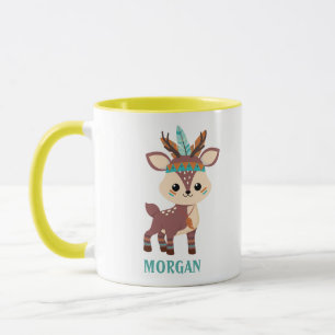 Süßer indischer Hirsch, Name anpassbar, Vs 2 Tasse