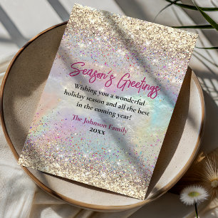 Süßer irisierender goldener Glitter Weihnachten Ne