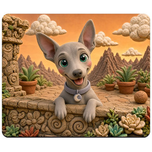 Süßer Italienischer Windhund-Welpe, Baby-Hund Mousepad