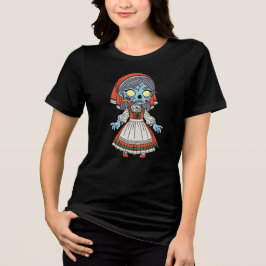 Süßer italienischer Zombie Tri-Blend Shirt