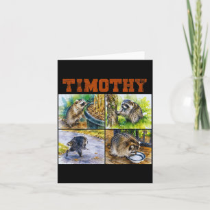 Süßer Jimothy genannter Waschbär Meme 2026 Waschbä Karte