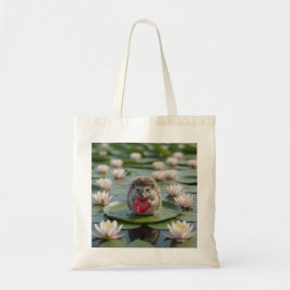 Süßer Juli-Igel mit Rubin-Herz Tragetasche