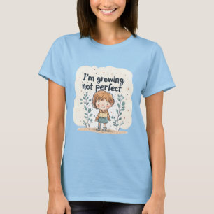 Süßer Junge wächst nicht perfekt Zurück zur Schule T-Shirt